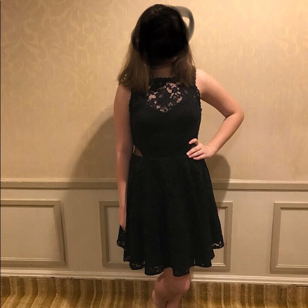 Midi black dress